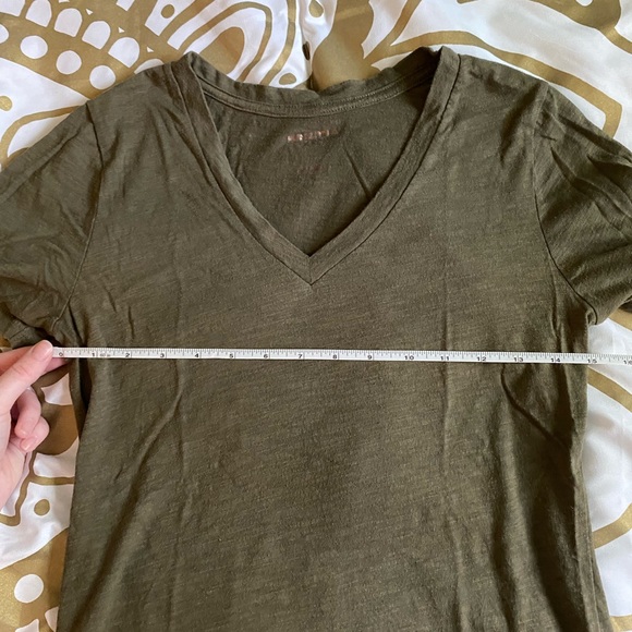 Olive Green V-Neck T-Shirt - Picture 5 of 14